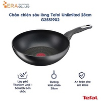 Chảo sâu lòng chống dính đáy từ Tefal Unlimited 28cm, dùng cho mọi loại bếp - Sản xuất tại Pháp - Hàng chính hãng