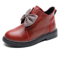 Giày boot cho bé gái cổ thấp mang phong cách công chúa thời thượng và tinh tế - Mau Đỏ Đô - 34