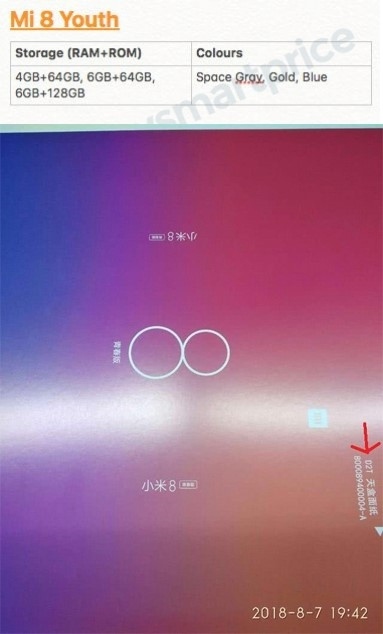 Lộ giá và chi tiết kỹ thuật của chiếc smartphone mới nhất đến từ Xiaomi-Mi 8 Youth