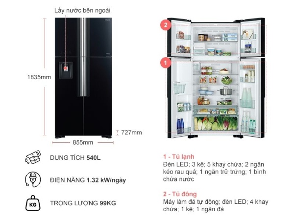Review về các dòng tủ lạnh Hitachi trên thị trường