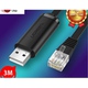Cáp lập trình Console USB sang RJ45 FTDI dài 3M cho server, switch, hub Cisco Ugreen 60813 cao cấp Hàng chính hãng - Hưng Thịnh HN